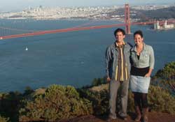 Das Wahrzeichen von San Francisco, die Golden Gate Bridge