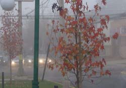 Nebel in Santiago